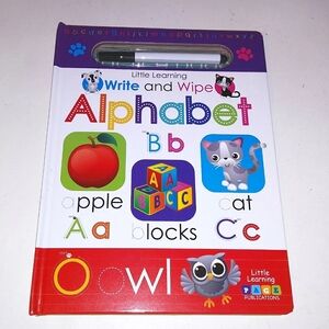 Write & Wipe Little Learning Alphabet Book Educational Toys Kids